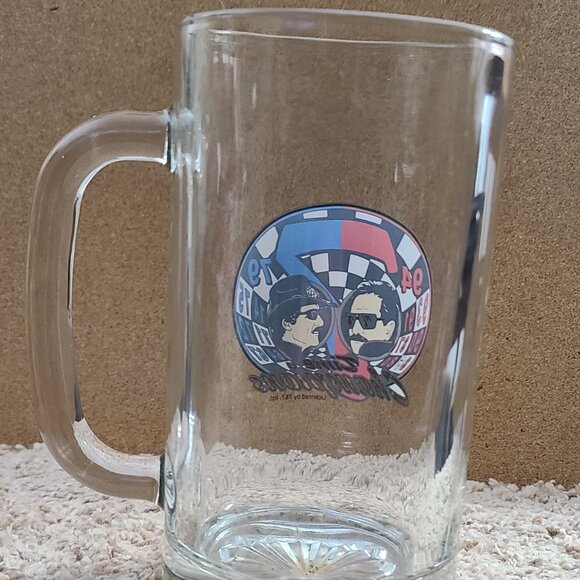 Richard Petty Dale Earnhardt 7 Time NASCAR Winston Cup Champions Beer Glass - Picture 2 of 3